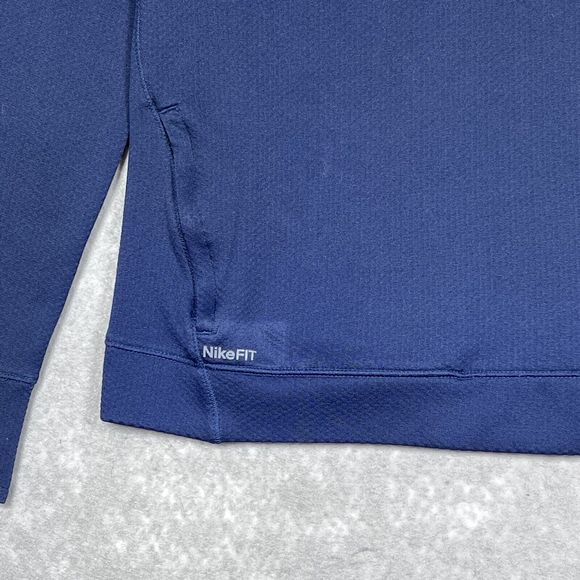 Vintage Nike Sweatshirt Womens Size Medium Navy Blue West Virginia Half Zip 1765 - Picture 6 of 13